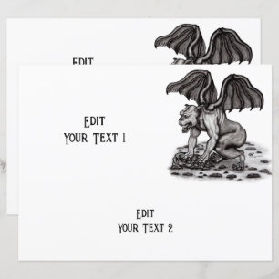 Folha de Papel Golem Gargoyle