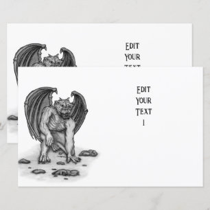 Folha de Papel Golem Gargoyle
