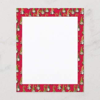 Folha de Papel Impresso dos Gnomos de Natal