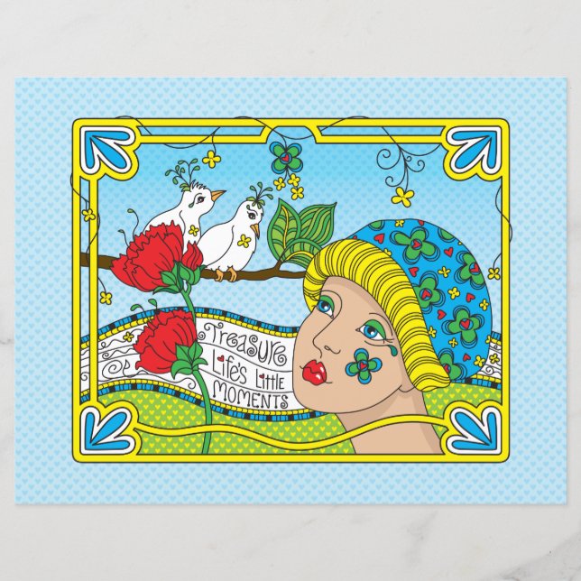 Folha de papel Moments_Flat da Vida do Tesouro 11x (Frente)