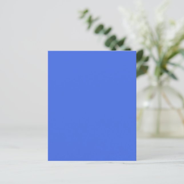 Folha de Papel Personalizada Azul Real (Em pé/Frente)