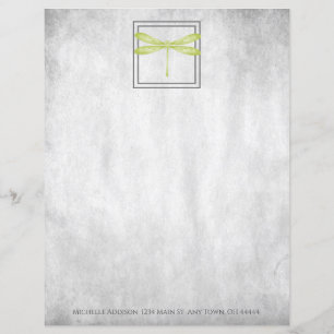 Folha de Papel Personalizada da Dragonfly Verde