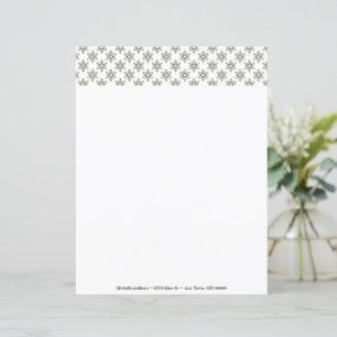 Folha de Papel Personalizado do Art Deco Stars