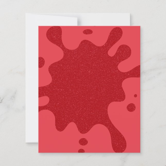 Folha de papel personalizável do tomate Red Splatt (Frente)