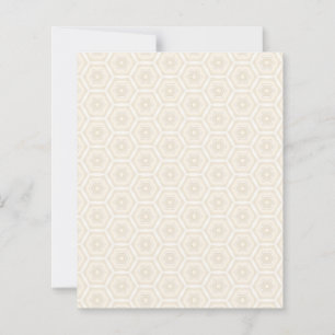 Folha de papel plana hexagonal em pêssego cremoso 