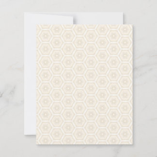 Folha de papel plana hexagonal em pêssego cremoso