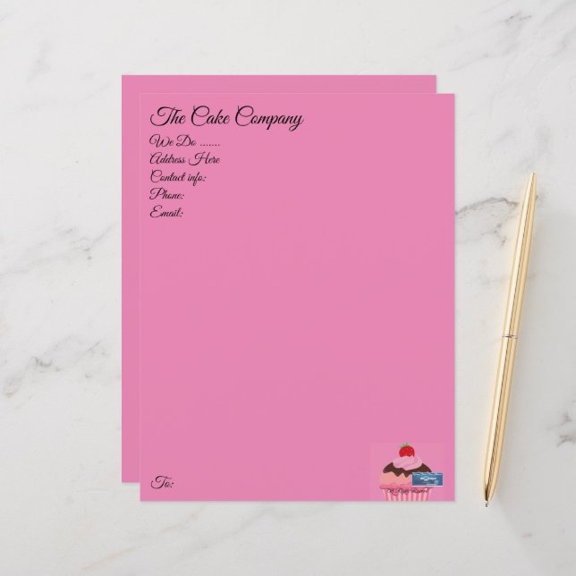 Folha de Papel Rosa(Cupcake) Sinais de SDCs ©️ 202 (Frente/Verso In Situ)