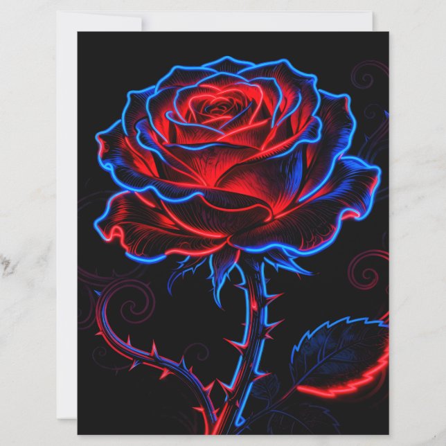 Folha de Papel Rosa Neon (Frente)