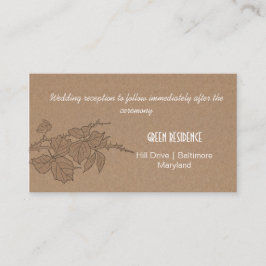 Folha de Papel Rustic Kraft Cai Deixa Inserção De