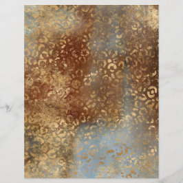 Folha de Papel Scrapbook do Abstrato Safari Grunge