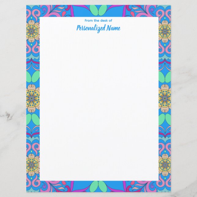 Folha de Papel Sem Linhas do Frame Fiesta (Frente)