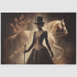 Folha de Papel Tecidual Equestre-Gótico-Equestre V