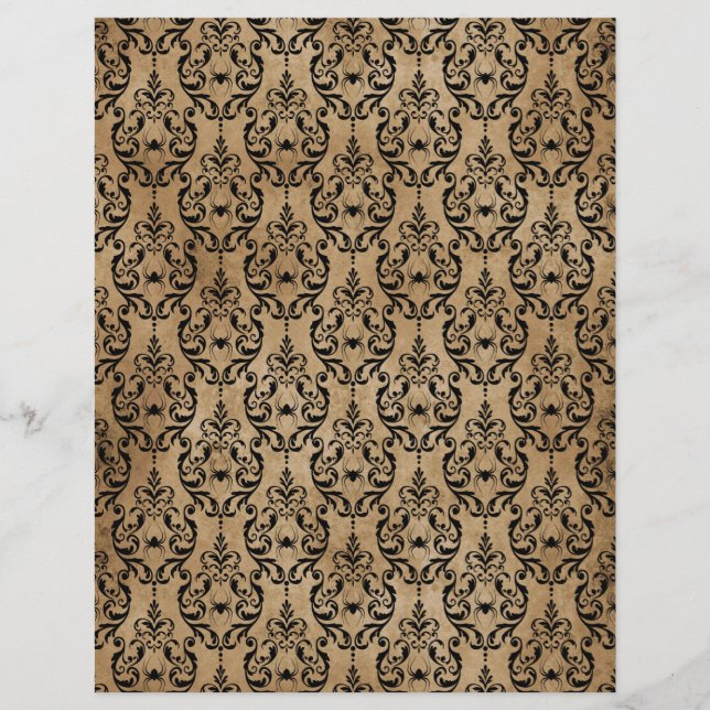 Folha de Papelão Gótico de Outono Spooky (Frente)