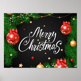 Folha de poster de Natal feliz