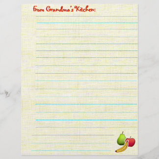 Folha de receitas - Frutado