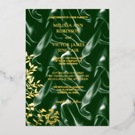 Folha de seda verde esmeralda