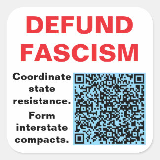 Folha de seis adesivos quadrados de 3 polegadas.