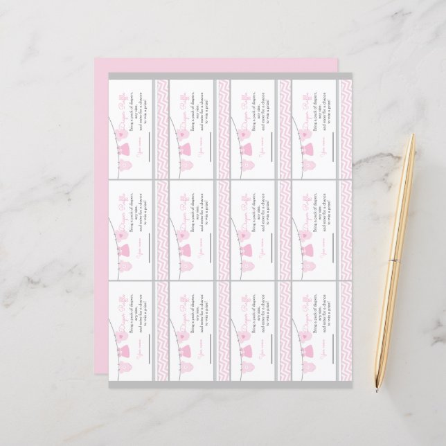 Folha de Tíquete de Fralda de Linha de Fechamento (Frente/Verso In Situ)