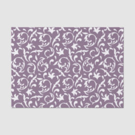 Folha Decorativa em Papel de Tecido Branco