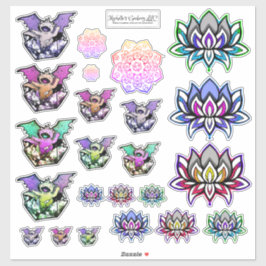 Folha do adesivo Chic Geeky