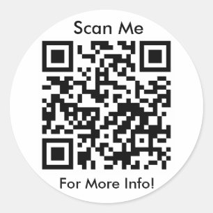 Folha do adesivo de código QR
