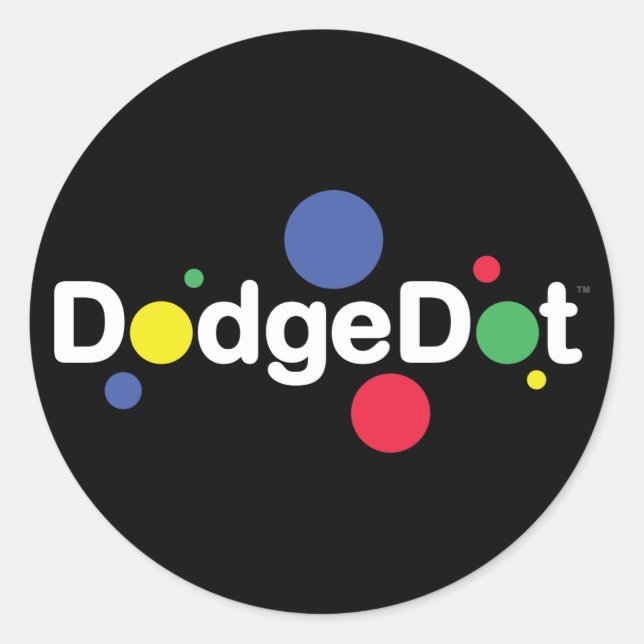 Folha do adesivo do logotipo DodgeDot (Frente)