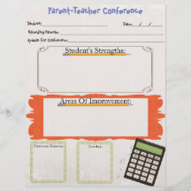 Folha do Organizador de Conferências de Professore