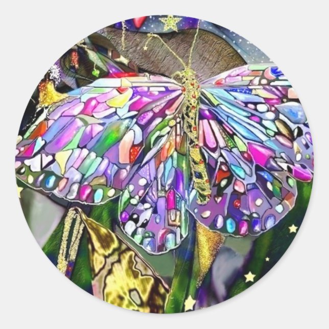 Folha Dourada de Ano Novo Manteiga, adesivos (Frente)