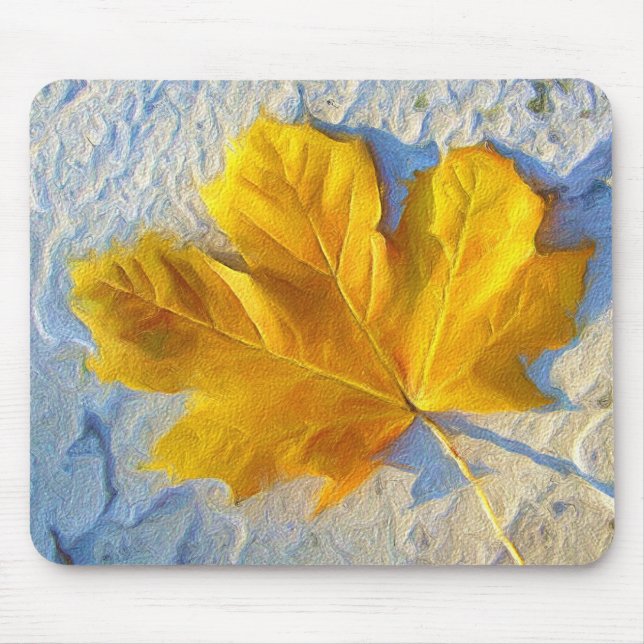 Folha Dourada ~ Mousepad (Frente)