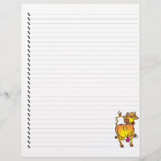 Folha Engraçada De Cartoon Linda Com Pet Letterhea