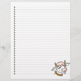 Folha Engraçada De Cartoon Linda Com Pet Letterhea