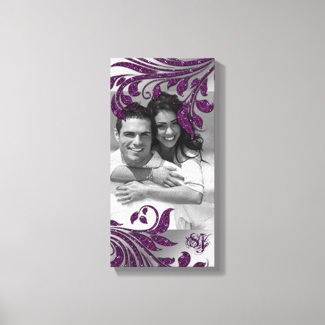 Folha Esparta Impressão Roxo Folha Folha Vertical (Frente)