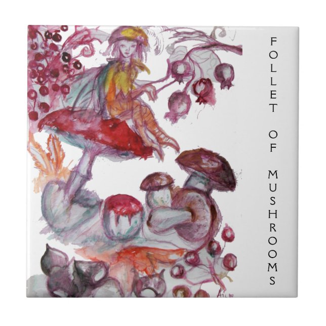 FOLHA MÁGICA DE MUSHROOMS Fantasia Branca Vermelha (Frente)