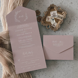 Folha mínima Casamento de Rosa Dusty