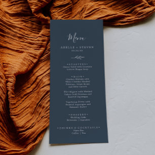Folha mínima Menu Janto Casamento Azul de Traiçã