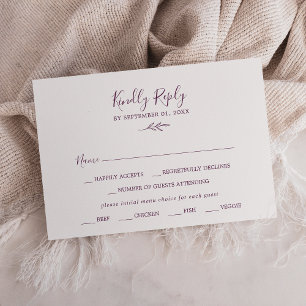 Folha mínima   Placa RSVP de Escolha do EggPlant M