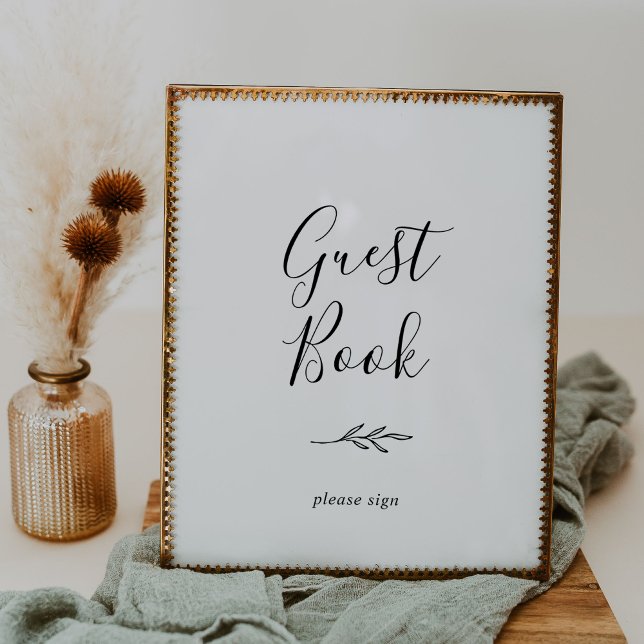 Folha mínima | Poster do Livro de Convidados Negro (Criador carregado)