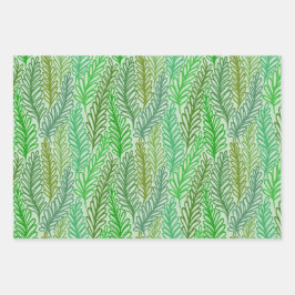 Folha plana de papel de embrulho de impressão de f