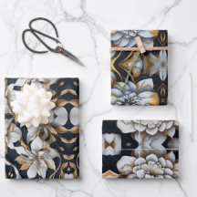 Folha plana de papel de enrolamento em preto-e-bra