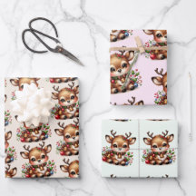 Folha plana de papel para enrolamento de natal de 