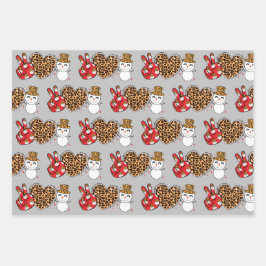 Folha Plana SET 3 do Papel de Moldagem de Snowman 