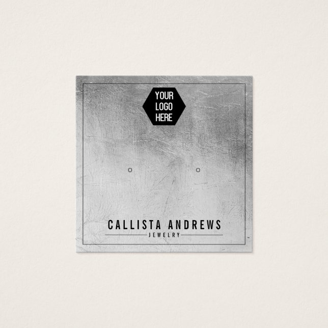 Folha prateada Adicione sua placa de exibição de t (Frente)