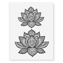 Folha provisória do tatuagem do design do henna de
