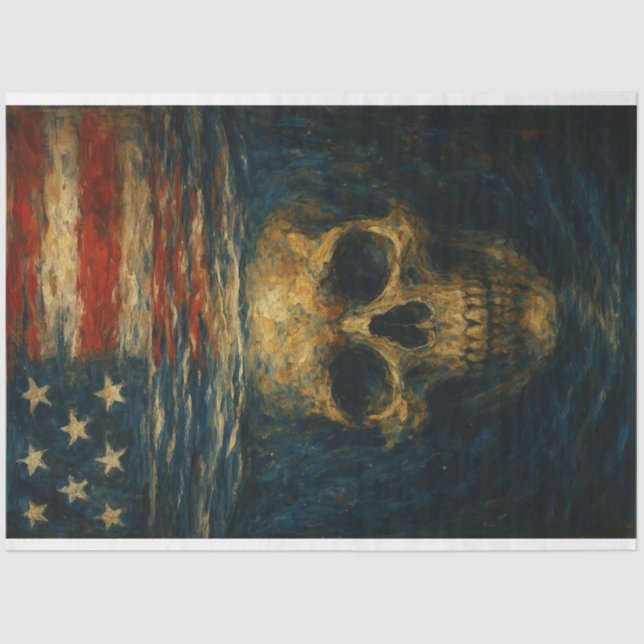 Folha Submersa e Papel de Decoupage de Reflexão (Frente )