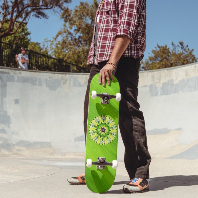 Folha Verde e Decodificação do skate de Mandala (Ao ar livre 2)