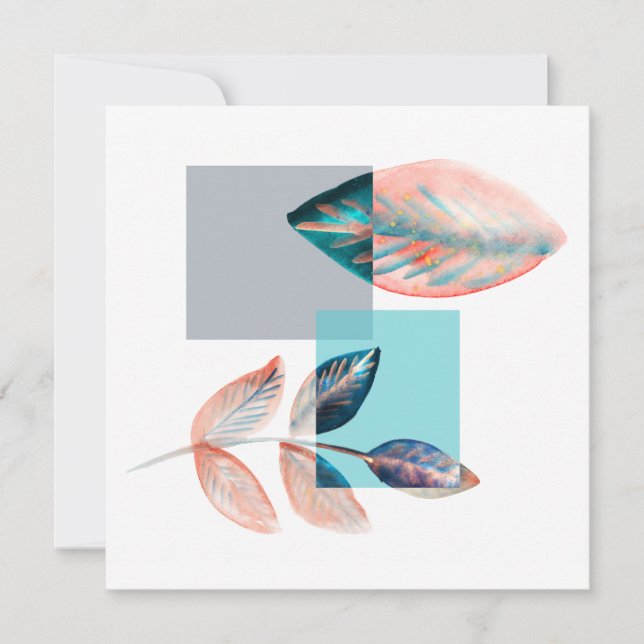 Folha vermelha ciano (Frente)