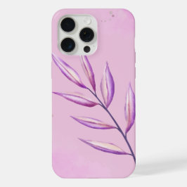 'Folha Violeta Serena' iPhone 15 Pro Max Minimalis