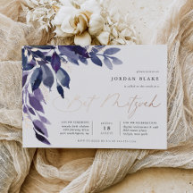 Folhagem Abundante | Violet Botanic Bat Mitzvah