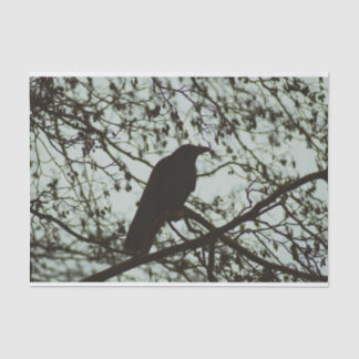 Folhagem bonita deixa papel tecido de vaca