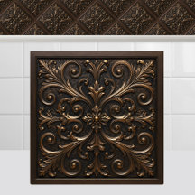 Folhagem da Renascença Oxidada Fundida em Bronze M